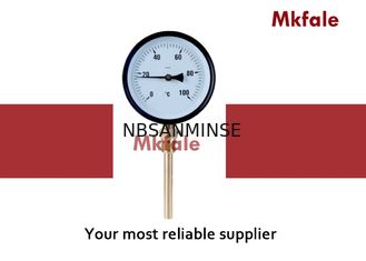 Czarna stalowa obudowa Miernik ciśnienia cieczy Proces SMNB Bimetaliczny miernik temperatury