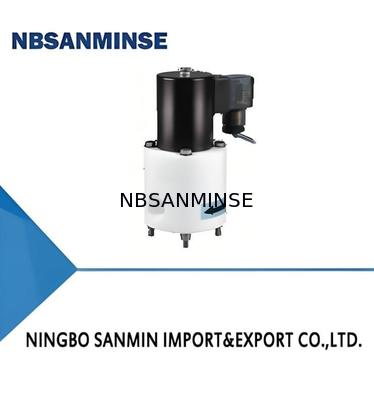 Zawór elektromagnetyczny z politetrafluoroetylenu (PTFE) z maksymalną odpornością na temperaturę +120℃, ciśnieniem roboczym 0,01～0,6 MPa i wytrzymałością na ściskanie 1,2 MPa