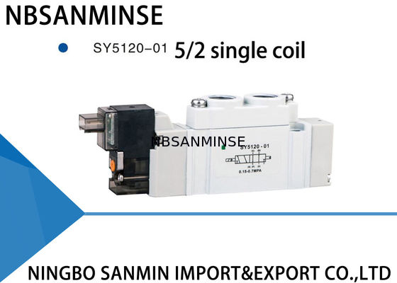 SY5000 Mini pneumatyczny zawór elektromagnetyczny 220VAC pyłoszczelny 5/2 5/3 stanowisko
