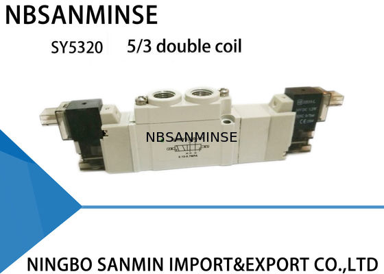 SY5000 Mini pneumatyczny zawór elektromagnetyczny 220VAC pyłoszczelny 5/2 5/3 stanowisko