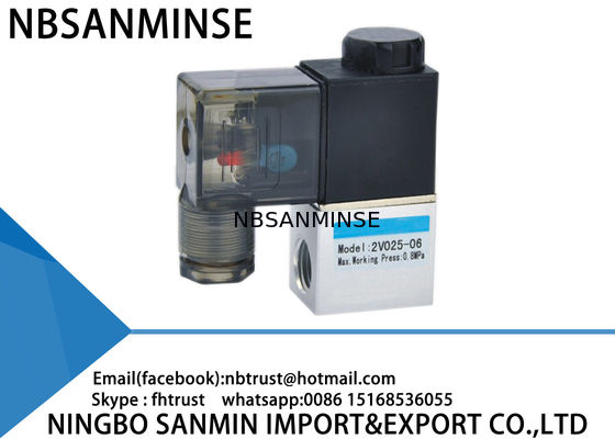 2V Zawór elektromagnetyczny DC 12 V pneumatyczny 2-drogowy 2-pozycyjny Napęd bezpośredni / Typ prowadzący Działanie