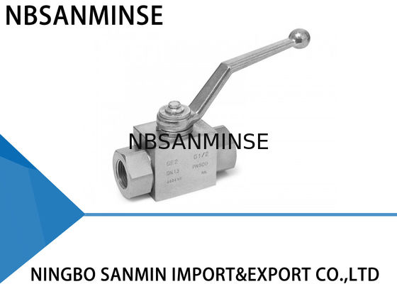 Wysokociśnieniowy hydrauliczny zawór kulowy ze stali nierdzewnej 2-drogowy 1/8 "- 2" KBH MKH Series Industry do wodnego oleju gazowego
