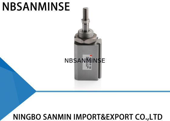 Cylinder pneumatyczny z pojedynczym trzpieniem z gumowym zderzakiem z gwintem / bez gwintu