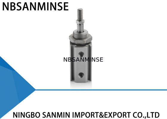 Cylinder pneumatyczny z pojedynczym trzpieniem z gumowym zderzakiem z gwintem / bez gwintu