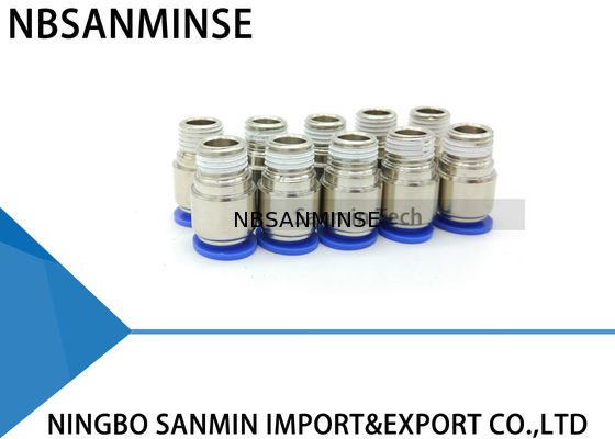 POC Tube Plastikowe części pneumatyczne Okrągłe męskie proste pneumatyczne Złącze wtykowe Złącze Sanmin