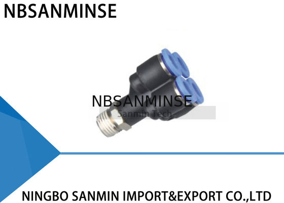 PXT Pneumatic Air Fittings Szybkie złącze 5 Way Double Y Type Push In Joint Sanmin