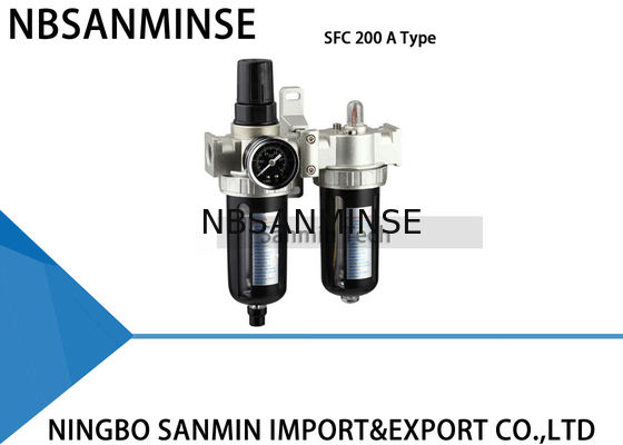 Dwa jednostki Filtr powietrza Regulator Smarowanie FRL Units Air Compressor Filter Regulator Sanmin