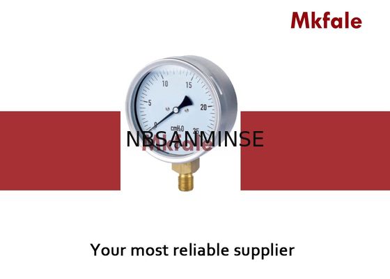 Łącznik mosiężny IP44 Wskaźnik ciśnienia wody wypełnionej cieczą 63 mm 75 mm 100 mm 160 mm