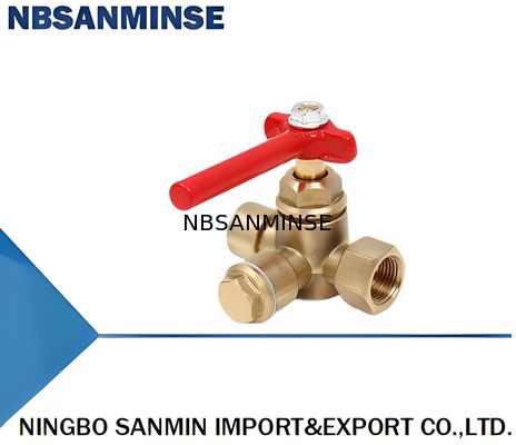 1 2 Inch 1.6Mpa Ciśnienioznacznik trzystopniowy zawór z ciałem z mosiądzu