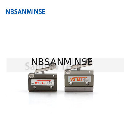 NBSANMINSE V2-M5 V2-1/8 2/2-drogowy mechaniczny zawór sterujący pneumatyczny dwukierunkowy zawór rolkowy Linia automatyki