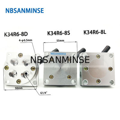 NBSANMINSE K34R6 G1 / 4 "Zawór przełączający ręcznie Zawór mechaniczny pneumatyczny ręczny zawór G 1/4 gwint