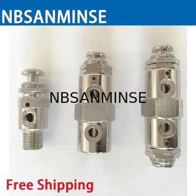 NBSANMINSE 2P 31P 3P 41P 4P 4PP Mini zawór zwrotny M5 G 1/8 Zawór mechaniczny Zawór pneumatyczny wysokiej jakości